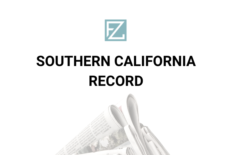 Southern California Record – Michael Zweiback – “Congress Proposes New Additions to Ease Burden of Overworked Federal Judges”
