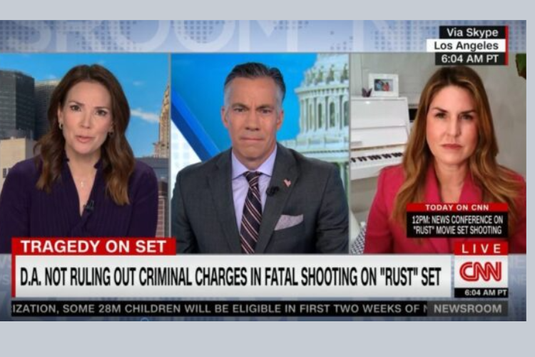 CNN Newsroom – Rachel Fiset on Potential Criminal Charges for the Fatal Shooting on “Rust” Set CNN Newsroom – Rachel Fiset on Potential Criminal Charges for the Fatal Shooting on “Rust” Set