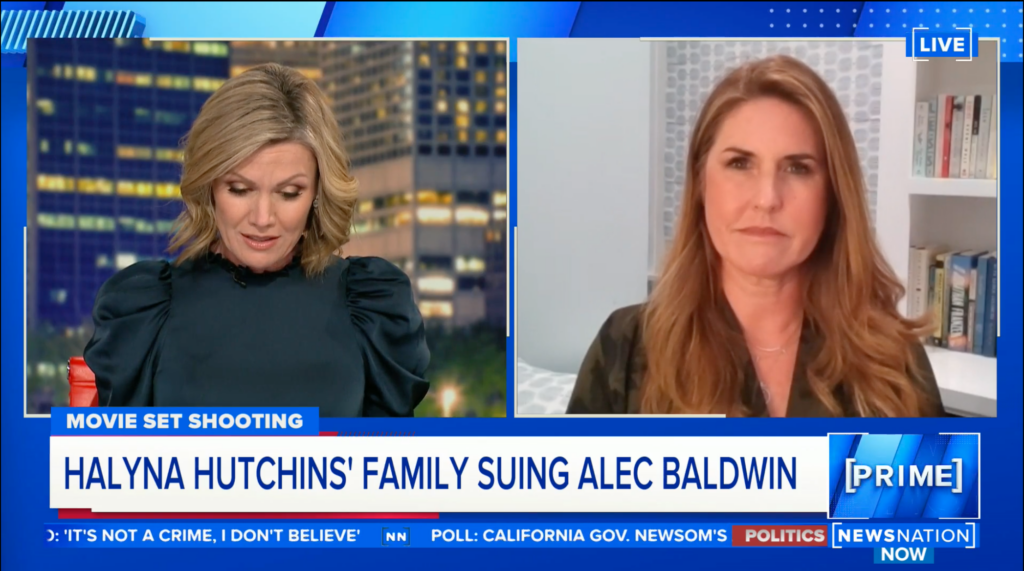 NewsNation – Rachel Fiset on Alec Baldwin sued by family of Halyna Hutchins