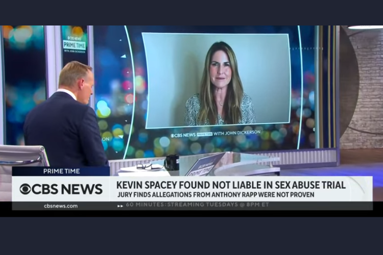 CBS News - Rachel Fiset on Jury Finding Kevin Spacey Not Liable in Sex Abuse Trial