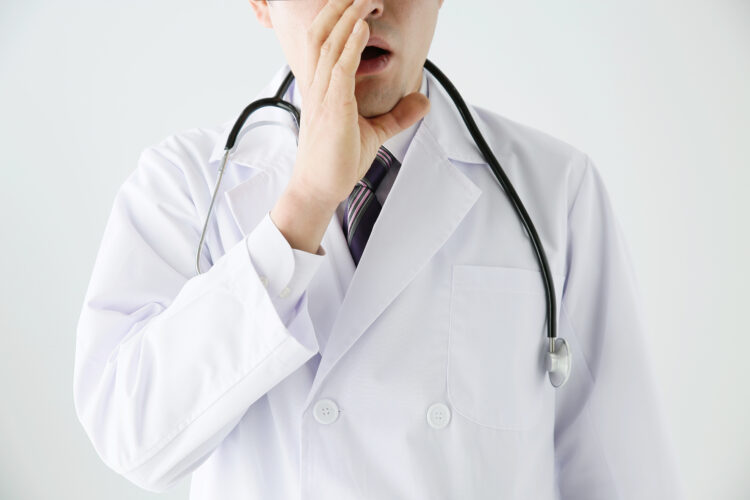 Doctor telling a secret