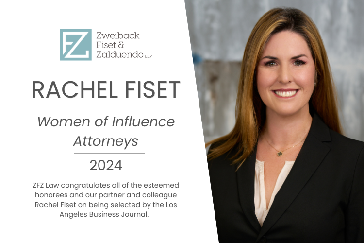 Rachel Fiset Honored Among the Los Angeles Business Journal's Women of Influence: Attorneys 2024