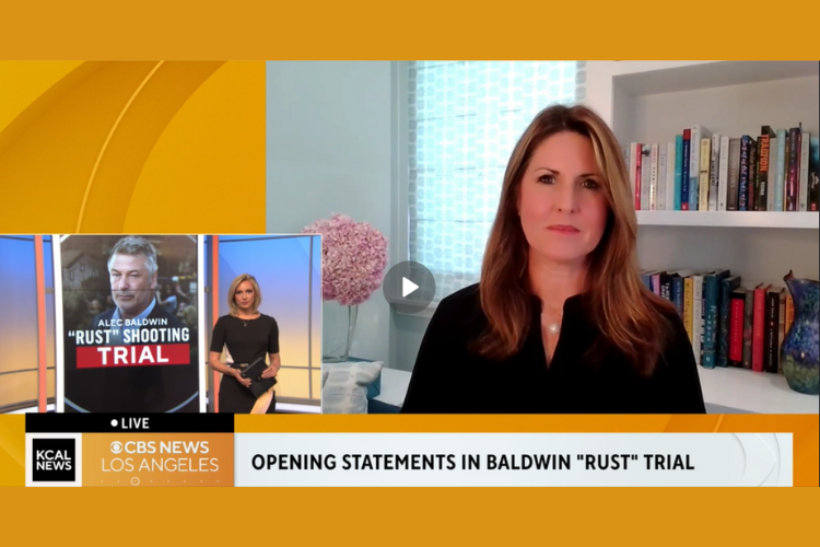 KCAL News, CBS Los Angeles - Rachel Fiset Discusses Opening Statements in Baldwin's