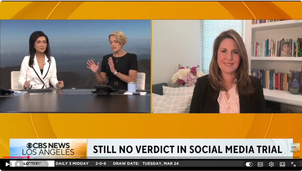 Rachel Fiset on CBSLA Discusses Updates on the Social Media Trial in Los Angeles