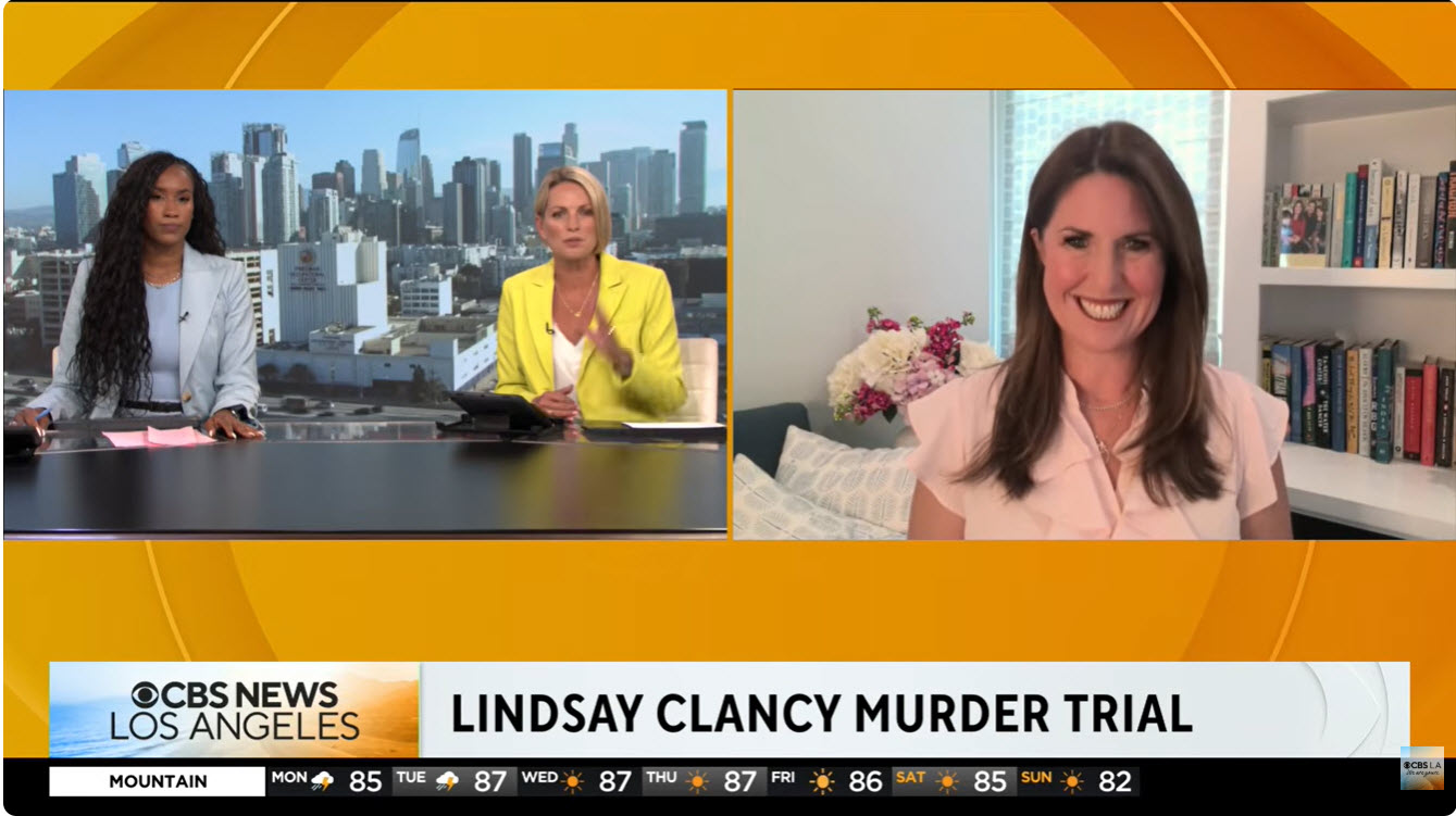 Attorney Rachel Fiset On CBSLA Discusses the Murder Trial of Lindsay Clancy