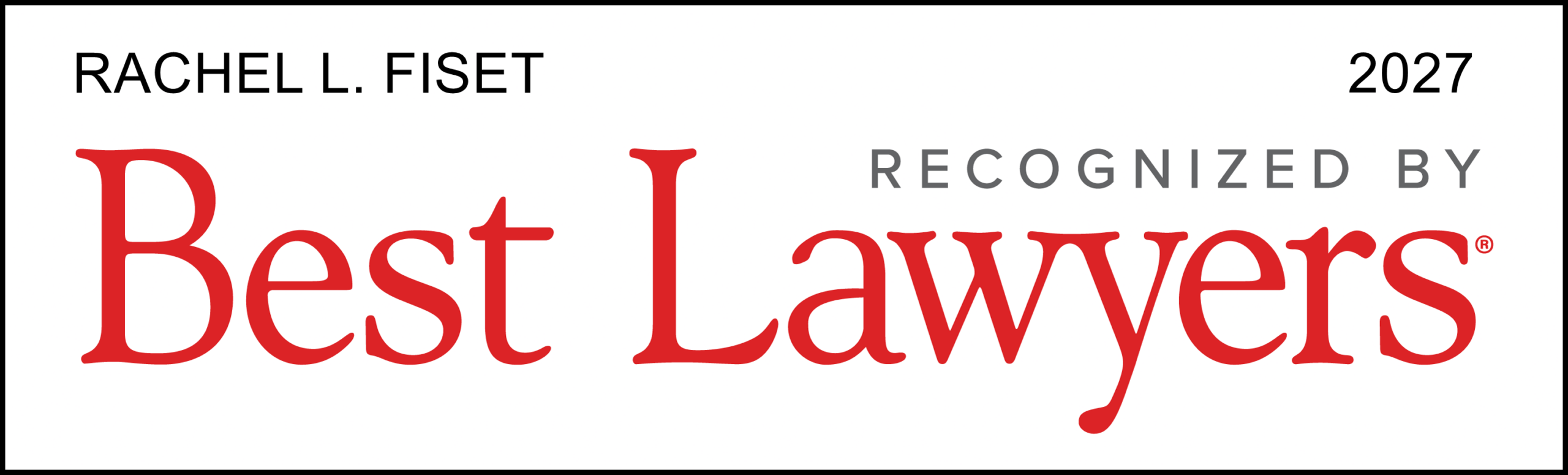 Best Lawyers 2027 Badge